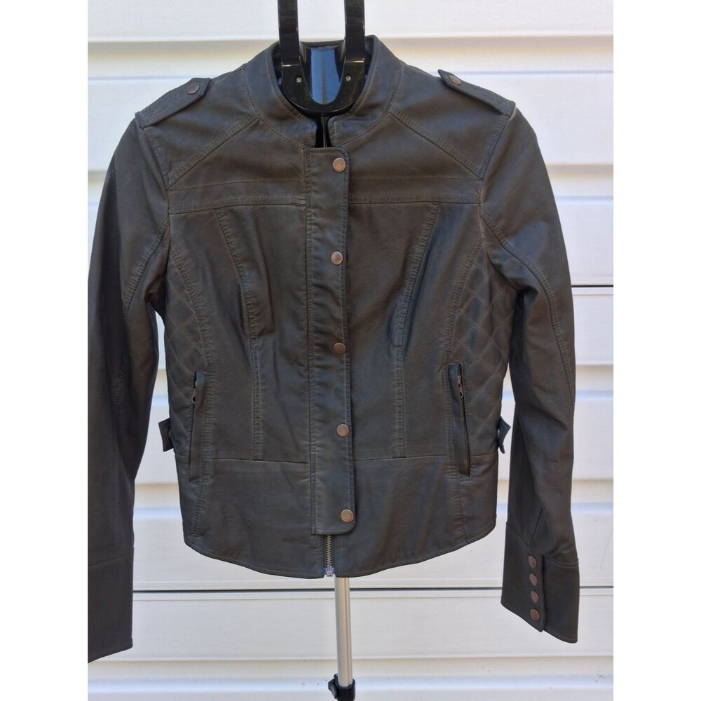 Anthropologie Hei Hei Vegan Leather Moto Jacket